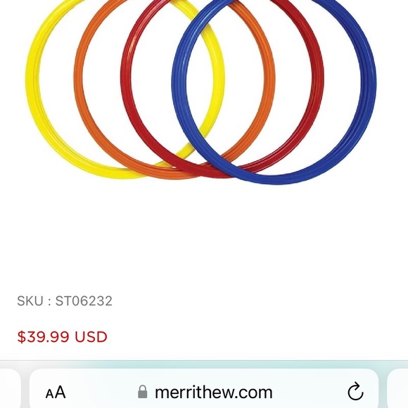 NWT Merrithew Agility Hoops, Set of 12 • Sports Agility Speed Training - Picture 5 of 5